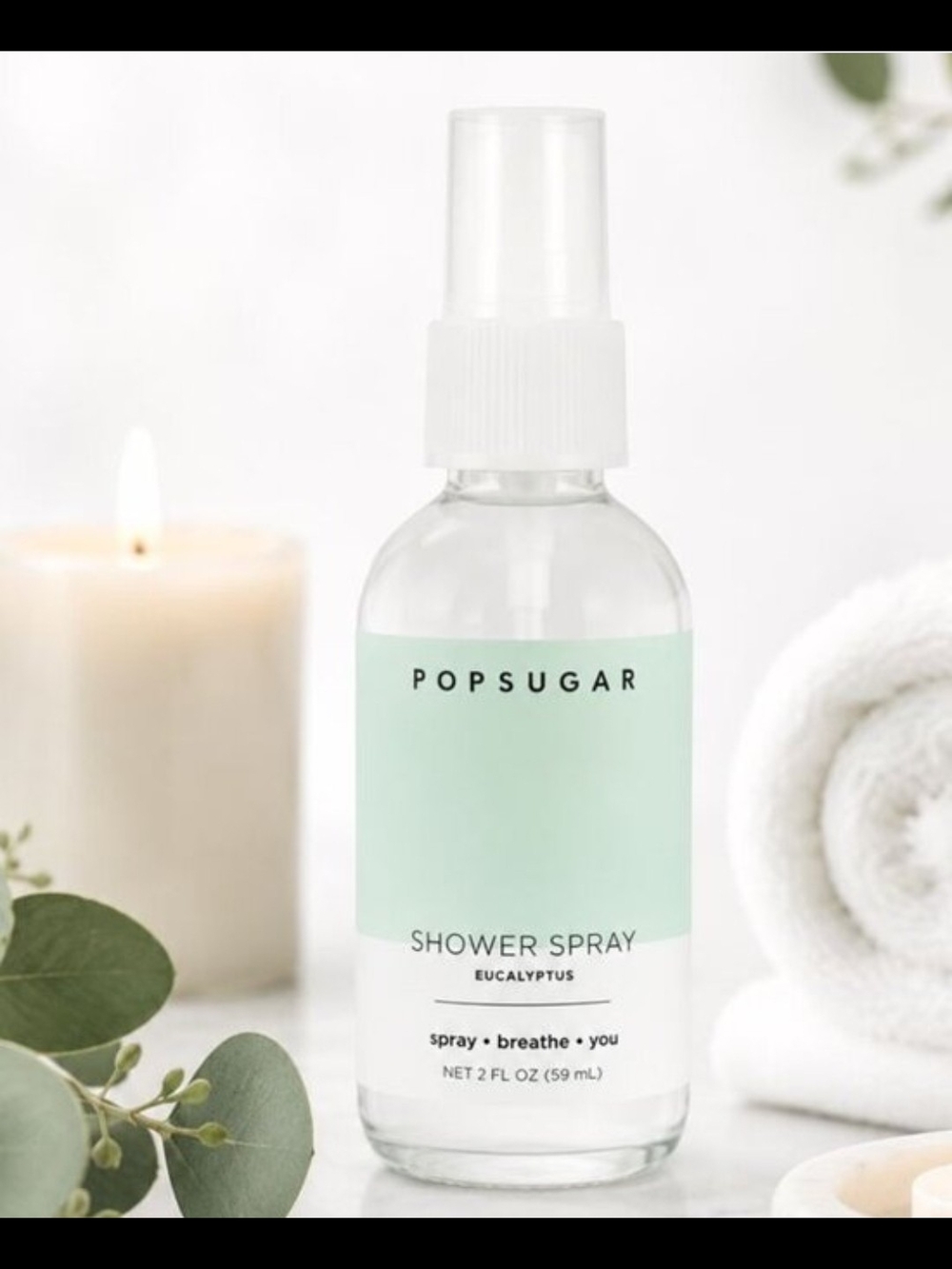 POPSUGAR Eucalyptus Shower Spray – Mint Green